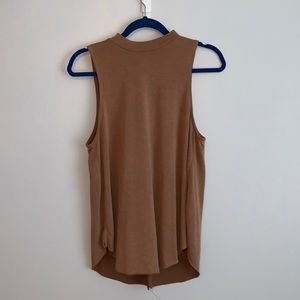 AE Rust Mock Neck Tank